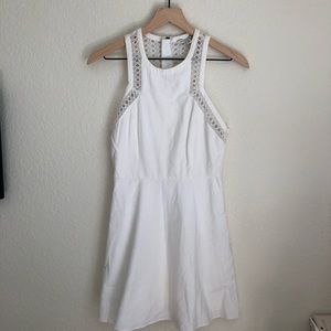 American Eagle White Eyelet Skater Dress